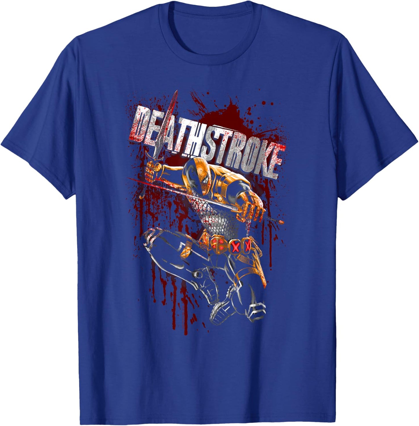 Batman Deathstroke Blood Splattered T-Shirt - T-Shirt | Royal