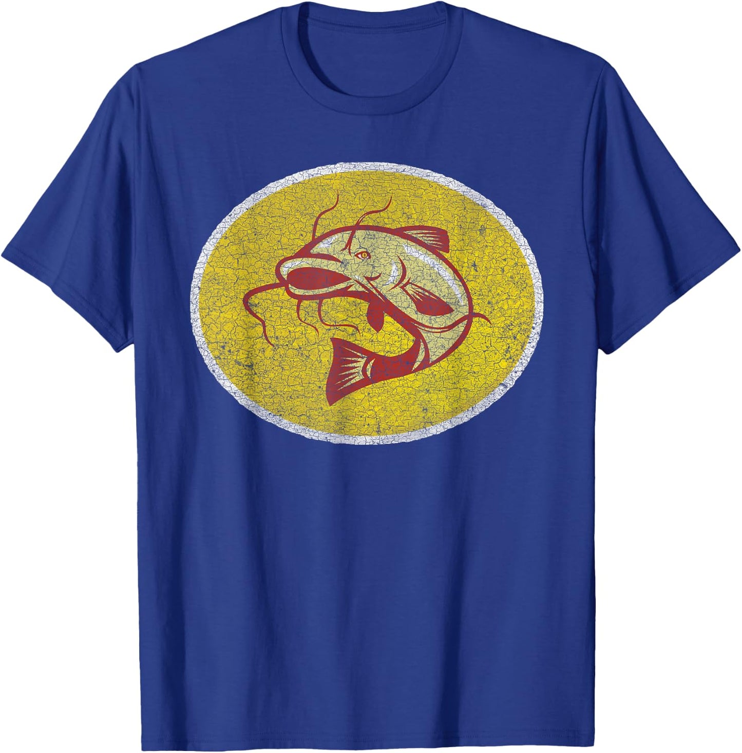 Catfish Shirt - Retro Vintage Iron On Style 70s 80s T Shirt T-Shirt - T-Shirt | Royal
