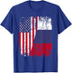 RUSSIAN ROOTS | Half American Flag | RUSSIA Women Kids Men T-Shirt - T-Shirt | Royal