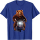 Biker Grizzly Bear Riding Motorcycle T-Shirt - T-Shirt | Royal