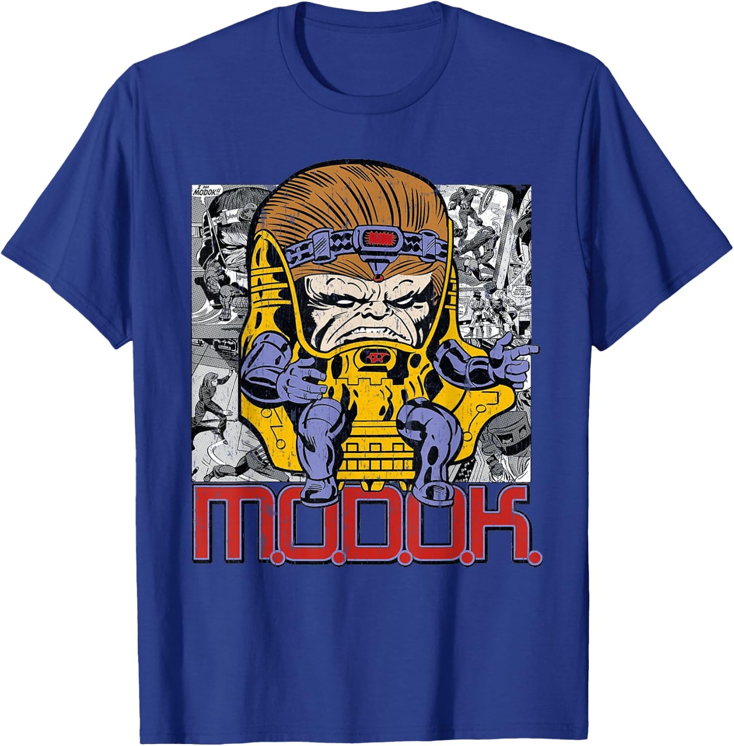 Marvel M.O.D.O.K. Chillin' Like A Villain Retro Comic T-Shirt - T-Shirt | Royal