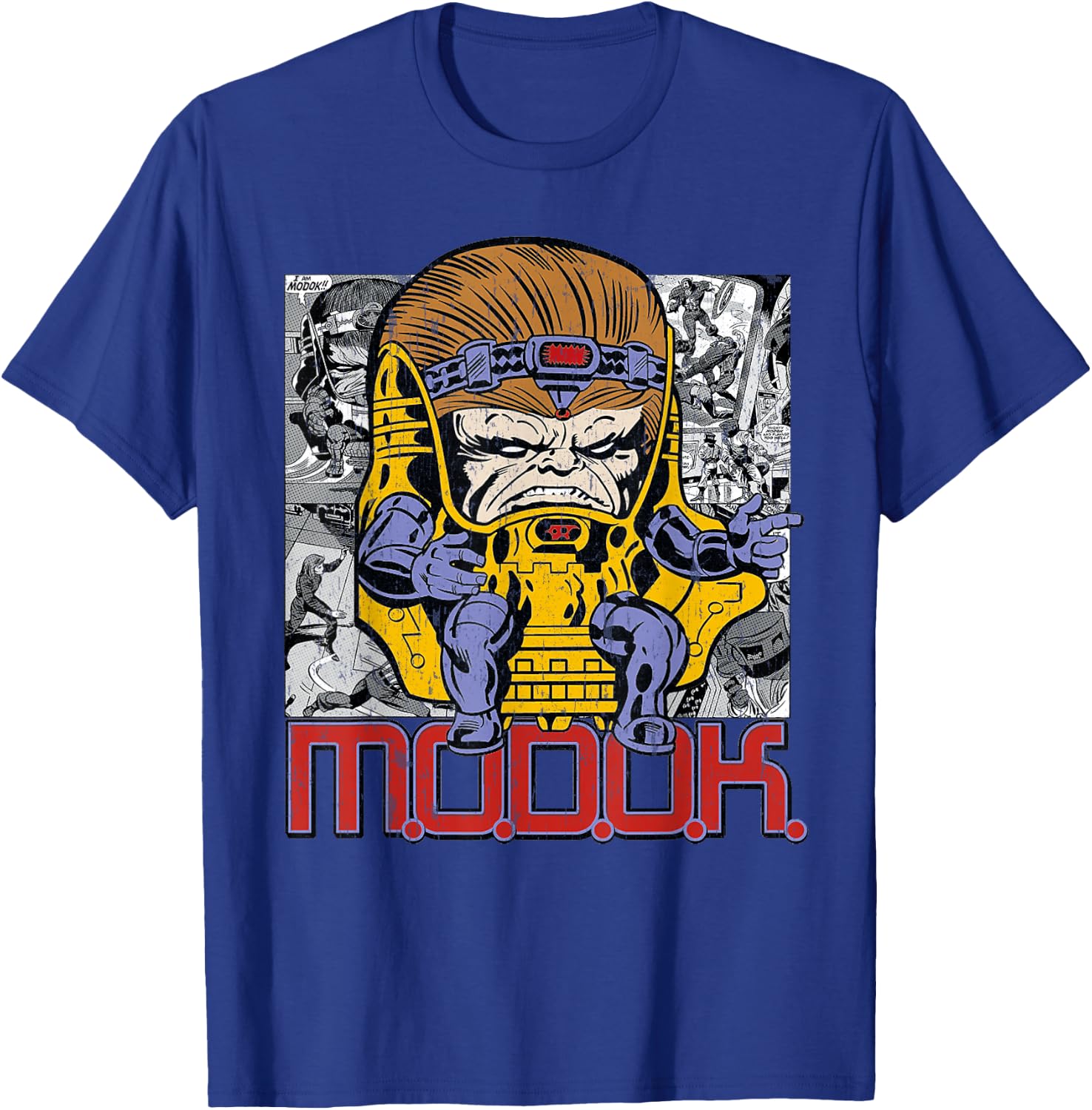 Marvel M.O.D.O.K. Chillin' Like A Villain Retro Comic T-Shirt - T-Shirt | Royal