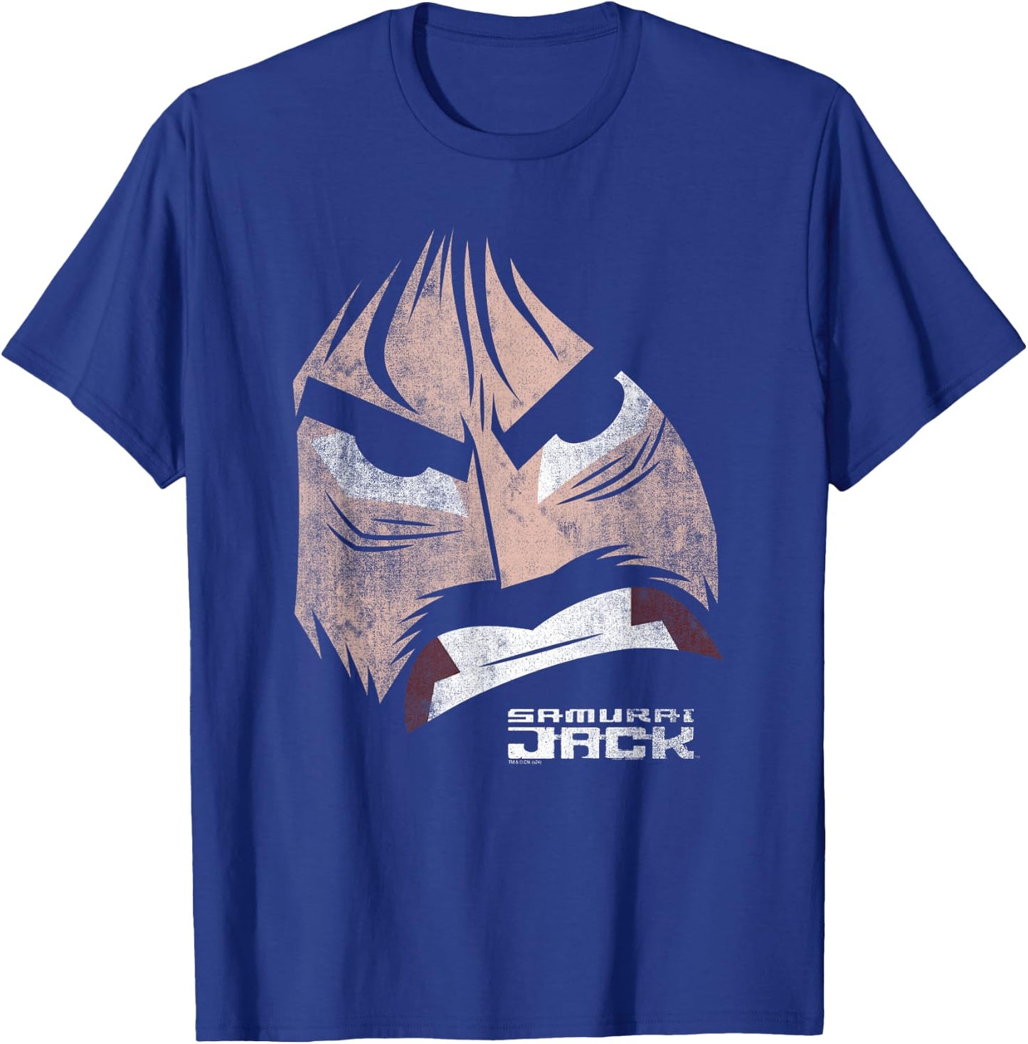 Samurai Jack Fierce Face Oversized Portrait Cartoon T-Shirt - T-Shirt | Royal