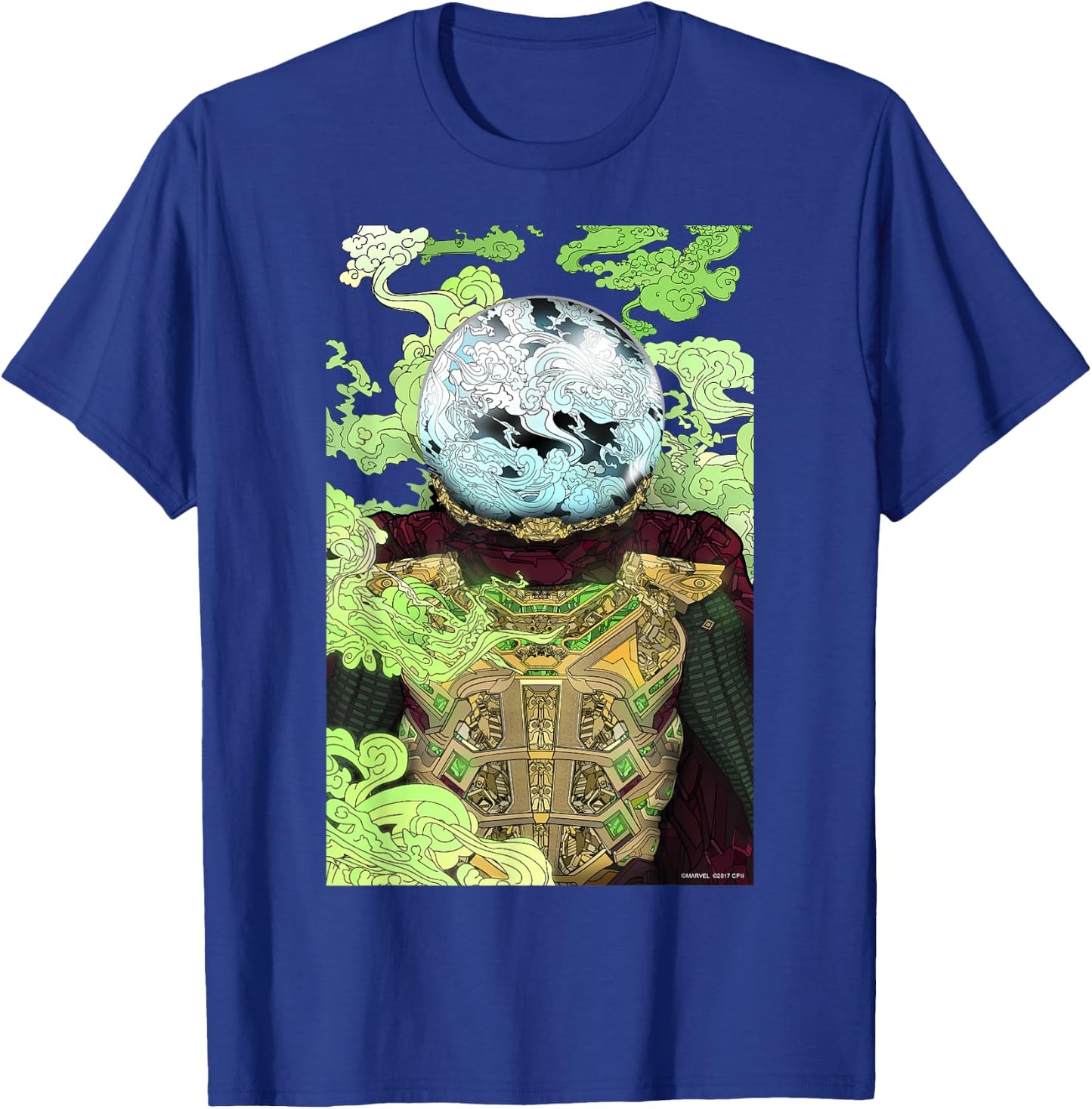 Marvel Spider-Man Far From Home Mysterio Poster T-Shirt - T-Shirt | Royal