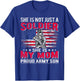 She Is Not Just A Solider She Is My Mom Proud Army Son Gifts T-Shirt - T-Shirt | Royal