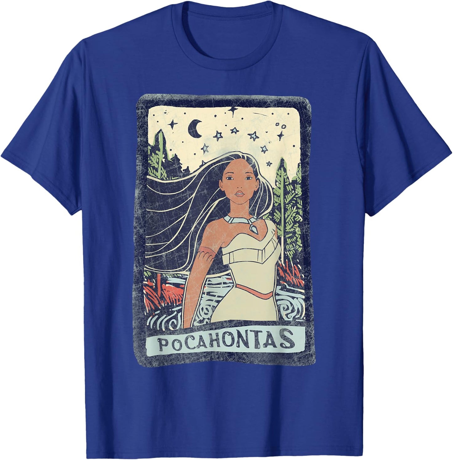 Disney Pocahontas Fierce Colorful Pose Poster T-Shirt - T-Shirt | Royal