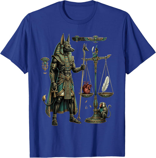 Anubis Egyptian God Ancient Egypt Mythology Egyptian Diety T-Shirt - T-Shirt | Royal