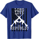 Long Live the Republic T Shirt US Flag Patriotic American T-Shirt - T-Shirt | Royal