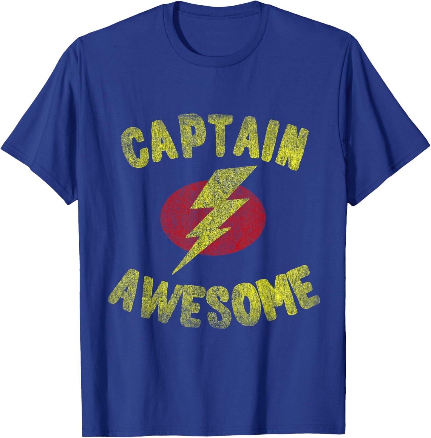 Retro Captain Awesome T-Shirt - T-Shirt | Royal