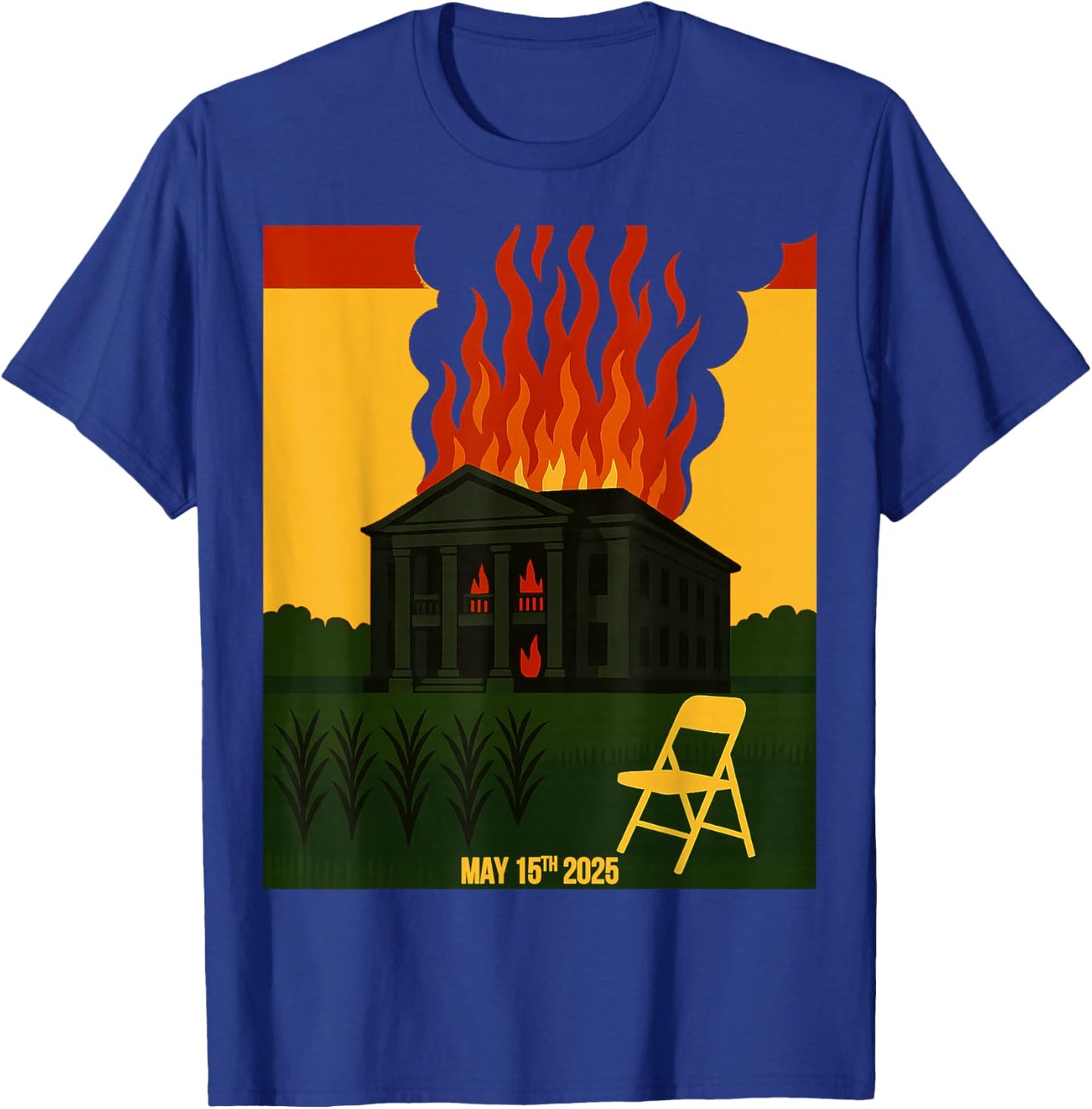 Juneteenth Folding Chair Antebellum Nottaway Plantation RBG T-Shirt - T-Shirt | Royal