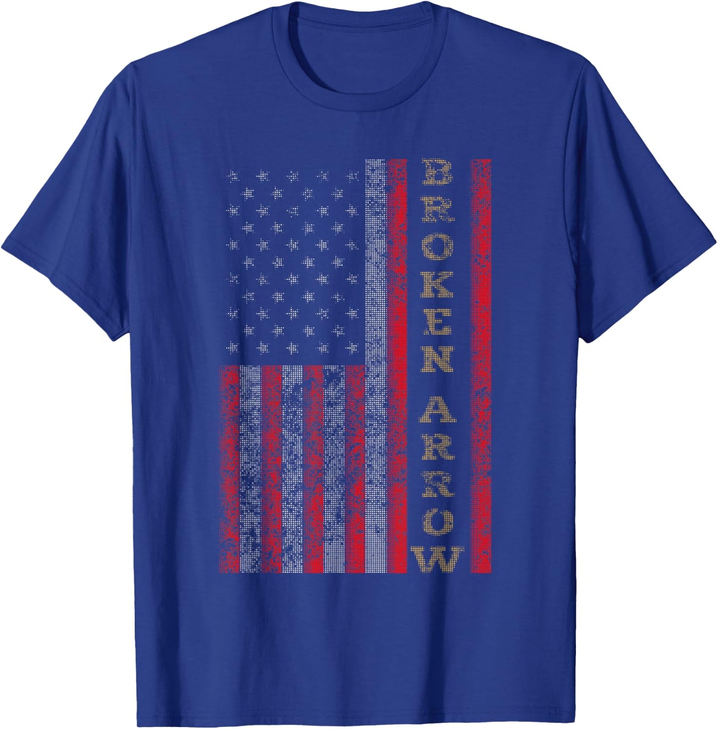 Cool Patriotic Broken Arrow USA - US Flag Gift Women Kids Men T-Shirt - T-Shirt | Royal