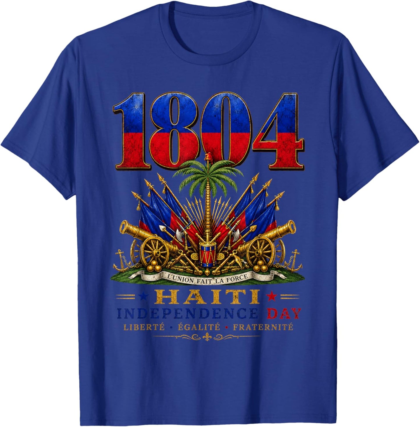 Haitian Revolution 1804 Haiti Independence Day Pride Flag T-Shirt - T-Shirt | Royal