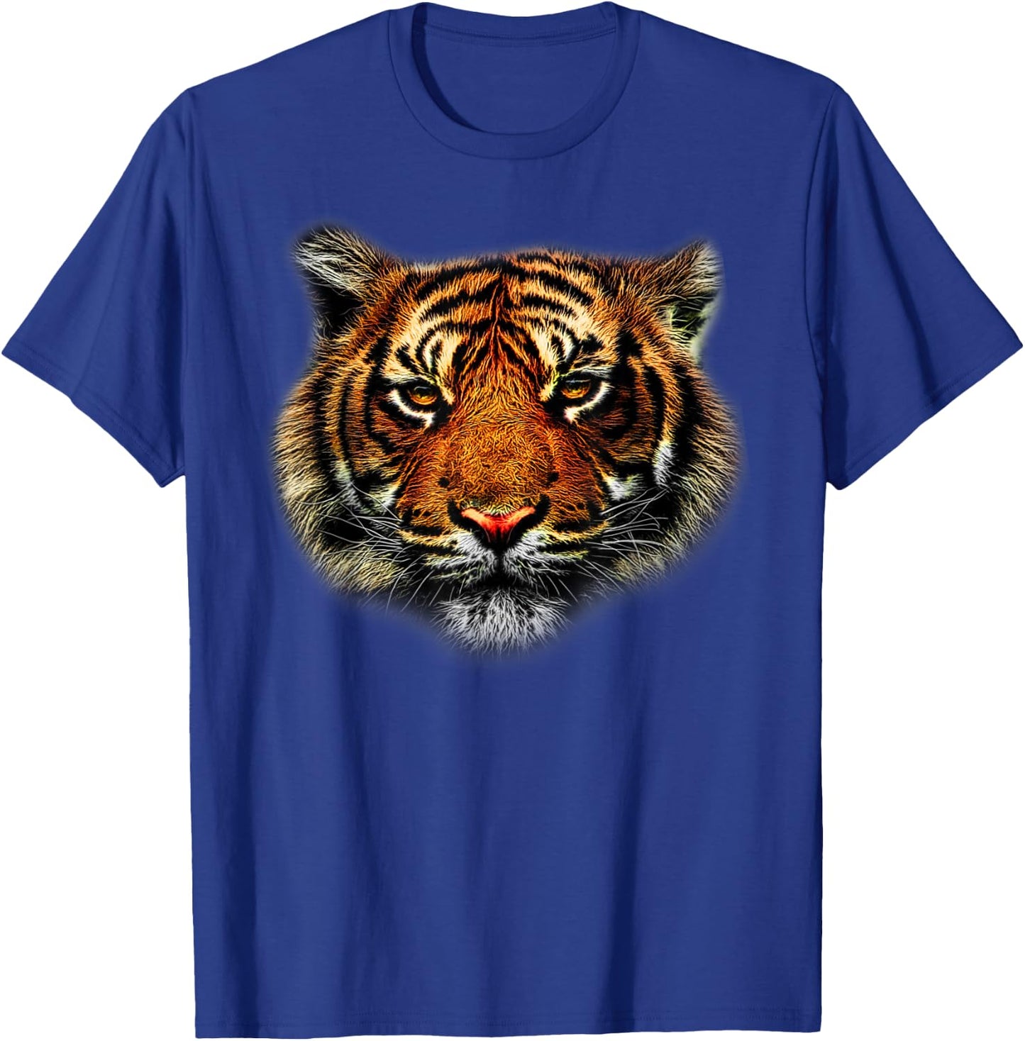 Tiger Eyes Animal Print Leopard Cheetah Head Lion Cat Shirt Women Kids T-Shirt - T-Shirt | Royal