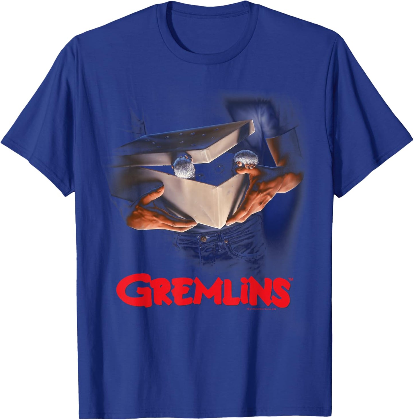 Warner Bros. Gremlins Poster - Women's Black Classic Fit Short Sleeve - Movie-Themed - Size Small T-Shirt - T-Shirt | Royal