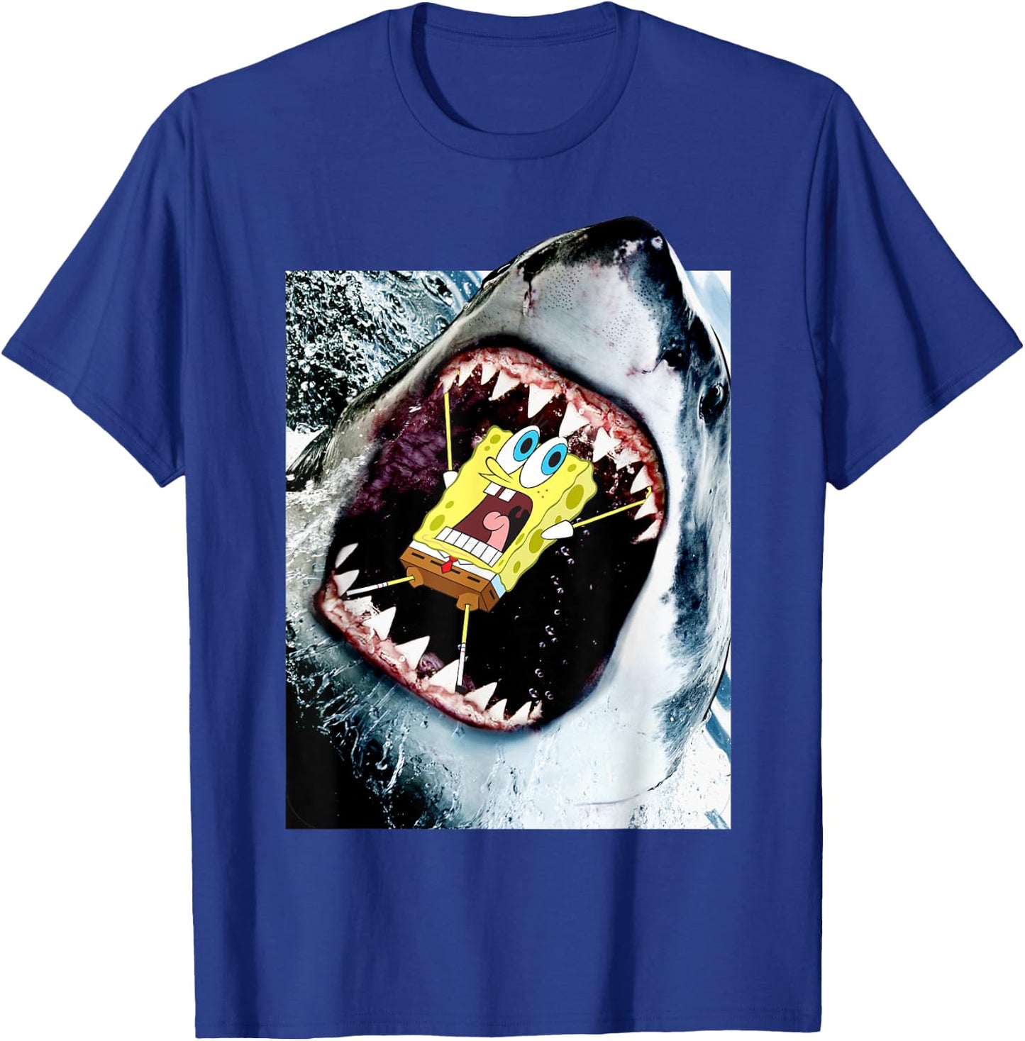 Spongebob SquarePants Shark Attack T-Shirt - T-Shirt | Royal