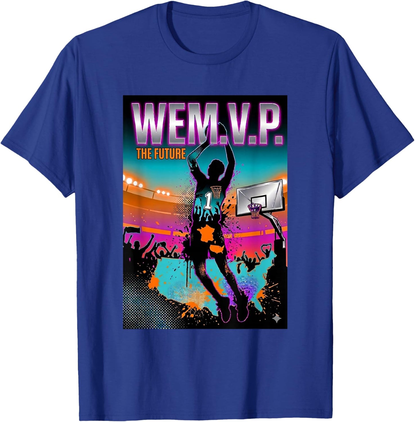 THE Future WEM WEM.V.P. Basketball Goat from France T-Shirt - T-Shirt | Royal