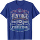 Vintage 1964 Limited Edition Shirt 62 Year Old 62nd Birthday T-Shirt - T-Shirt | Royal