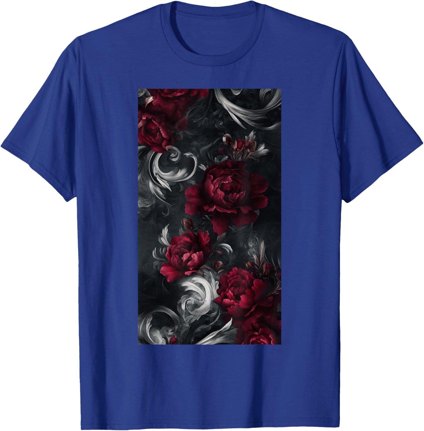 Rose Flowers Floral Aesthetic Vintage flowers T-Shirt - T-Shirt | Royal