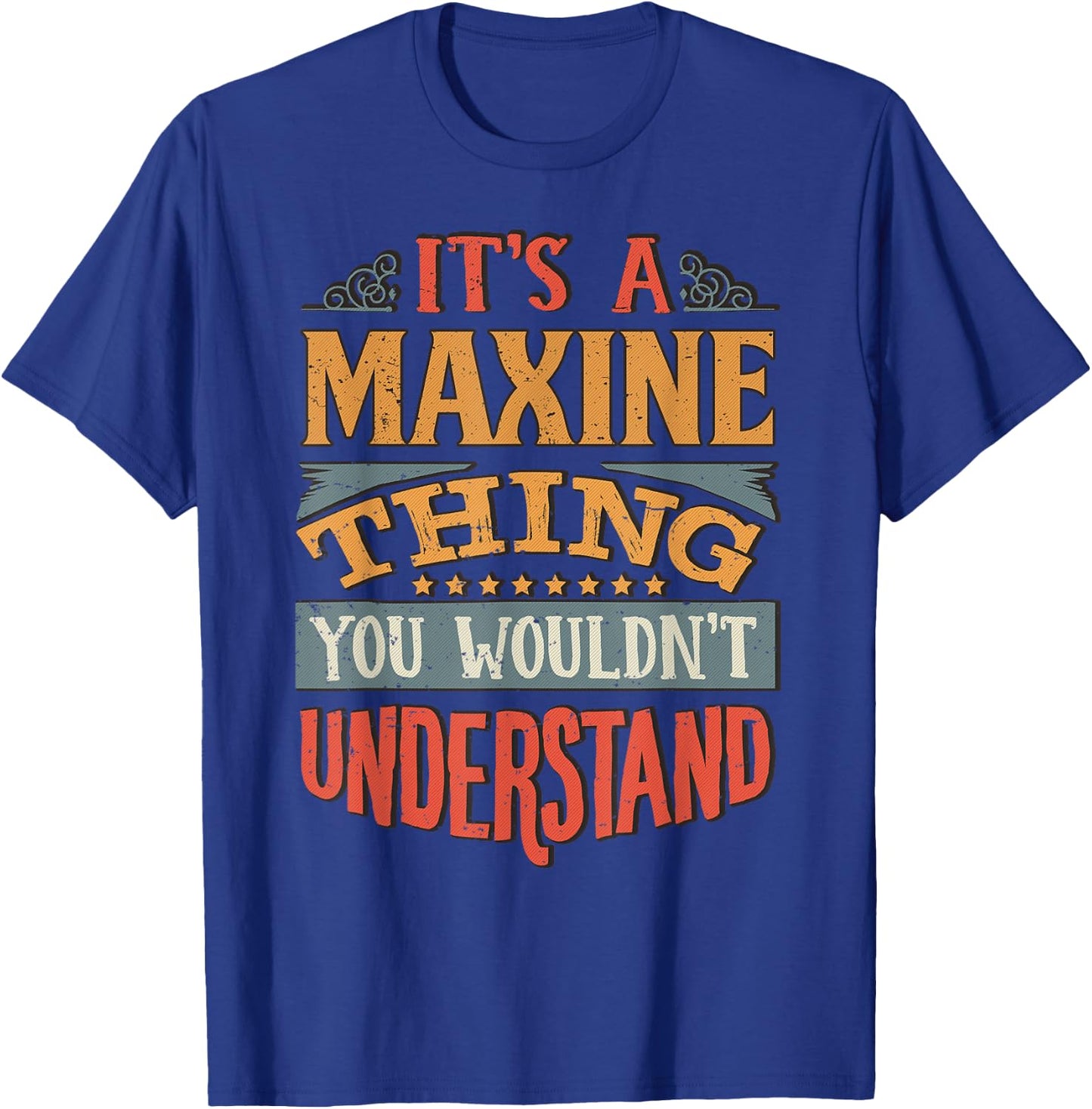 Maxine Name T-Shirt - T-Shirt | Royal