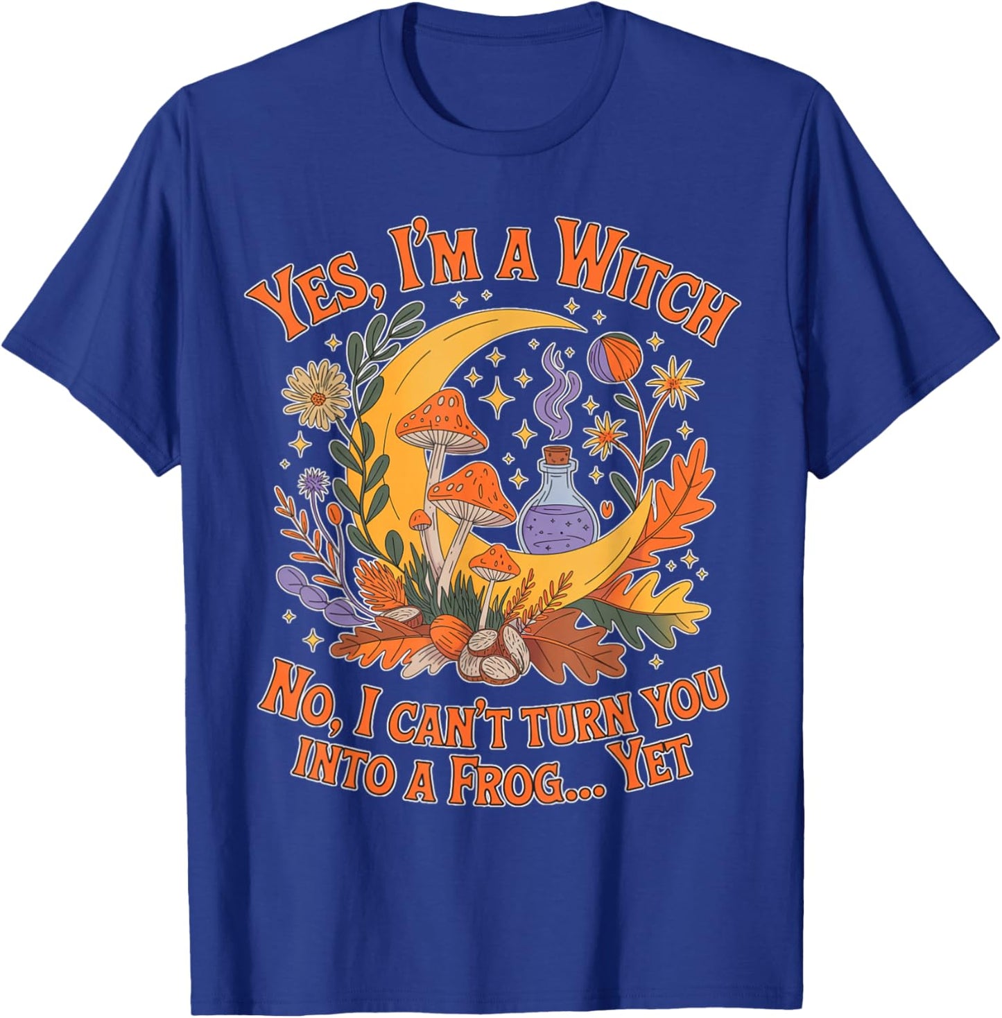 Can't Turn You Into A Frog Witchcraft Moon Goth Occult T-Shirt - T-Shirt | Royal