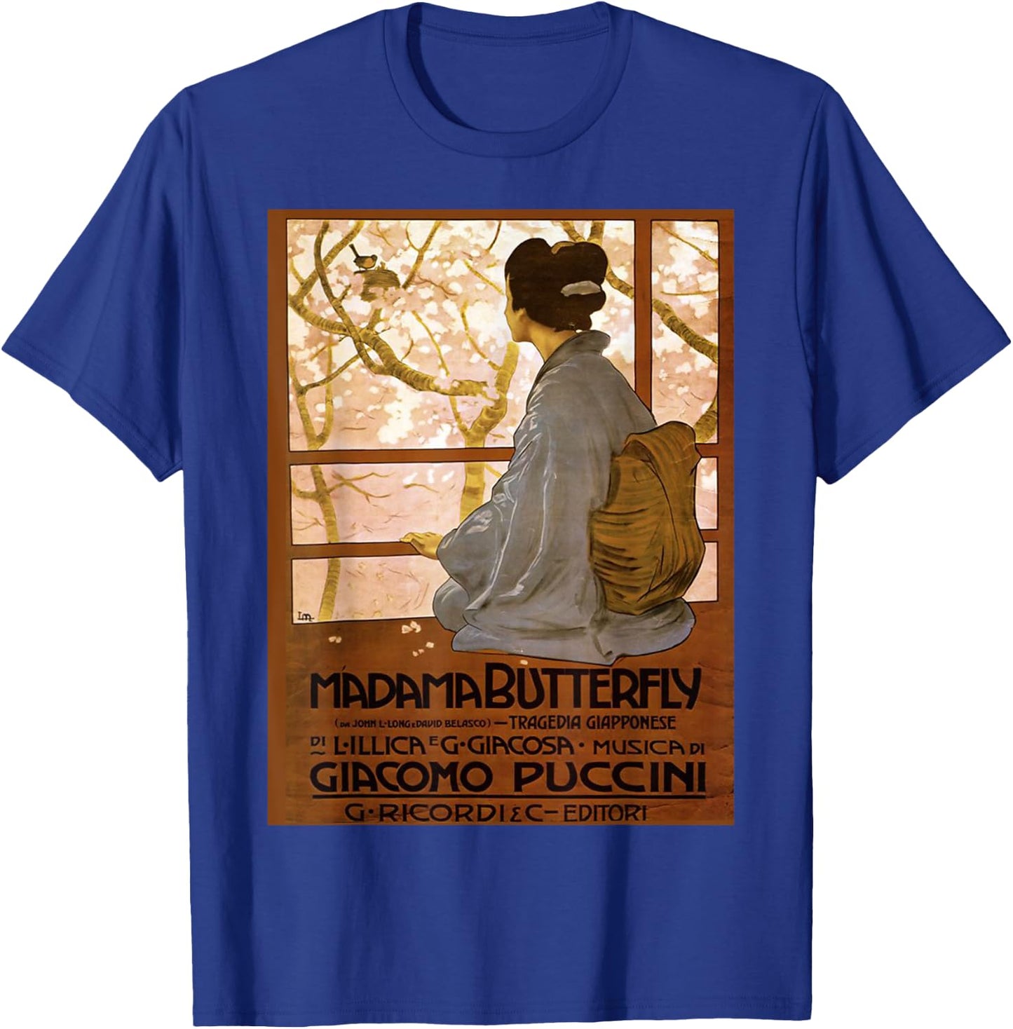 Vintage poster - Madama Butterfly Retro T-Shirt - T-Shirt | Royal