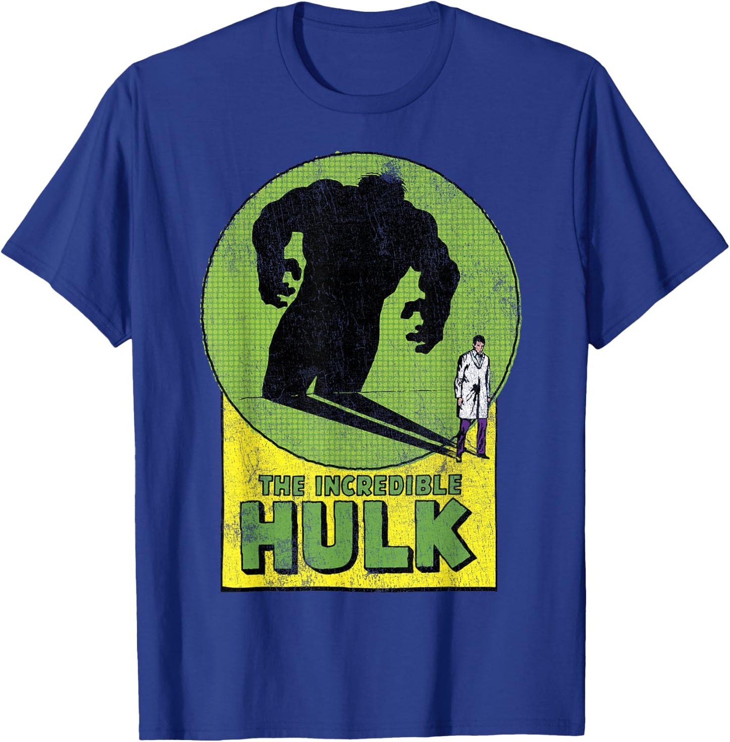 Marvel Hulk Transformation Shadow Graphic T-Shirt - T-Shirt | Royal