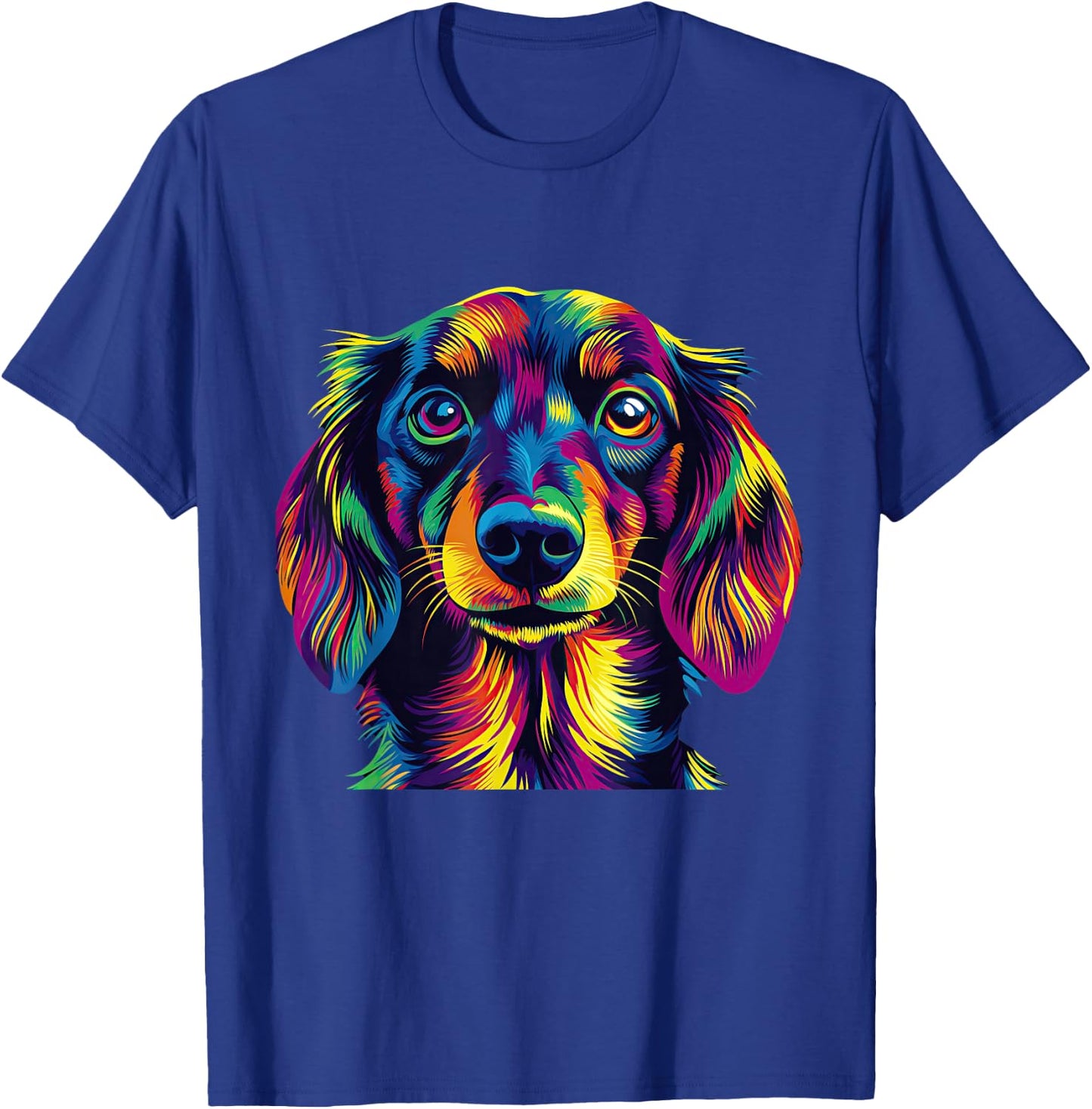 Colorful Dachshund Pop Art Dog Lovers Gift T-Shirt - T-Shirt | Royal