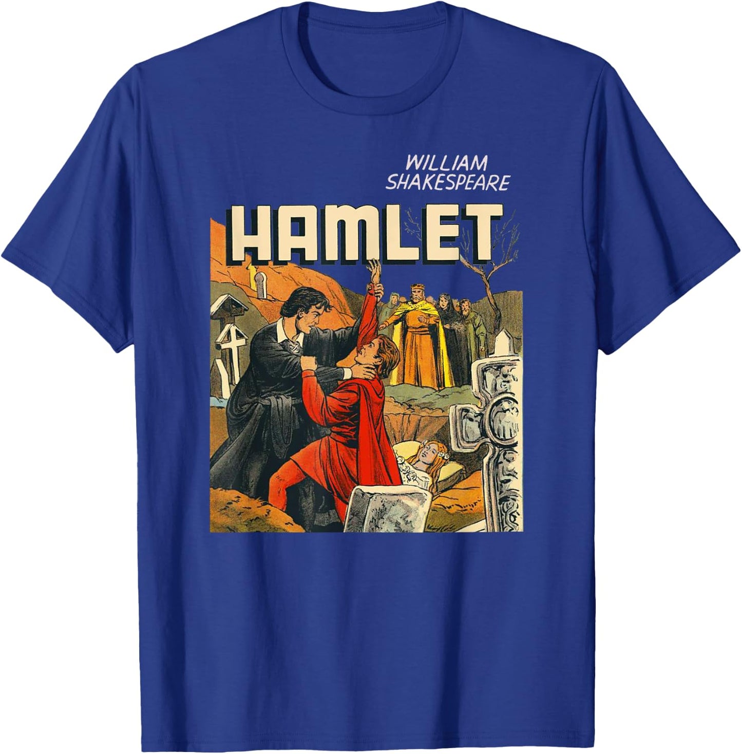 Vintage Shakespeare Hamlet Shirt-Hamlet Laertes Ophelia T-Shirt - T-Shirt | Royal