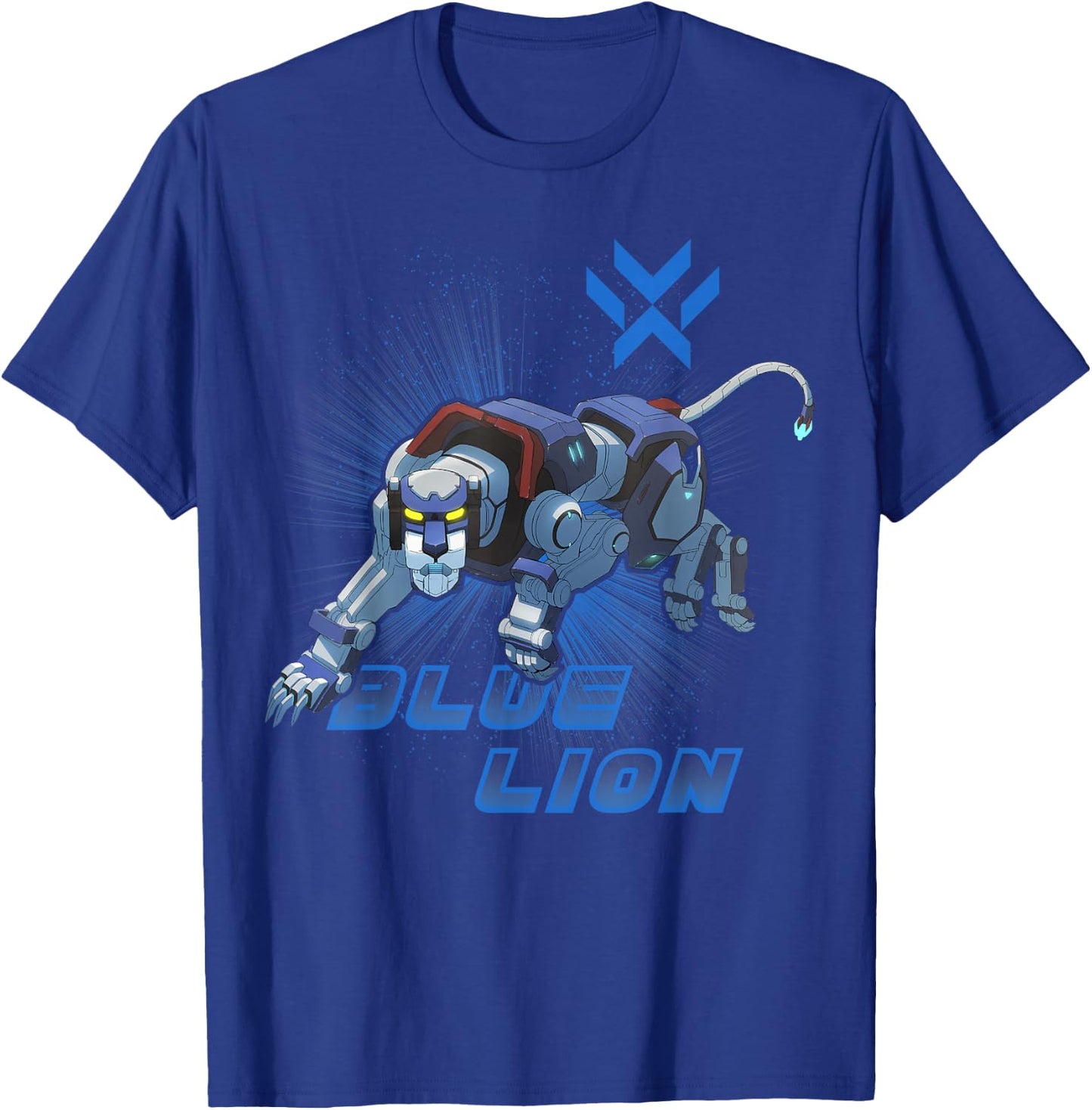 Legendary Defender Blue Lion Logo Graphic T-Shirt - T-Shirt | Royal