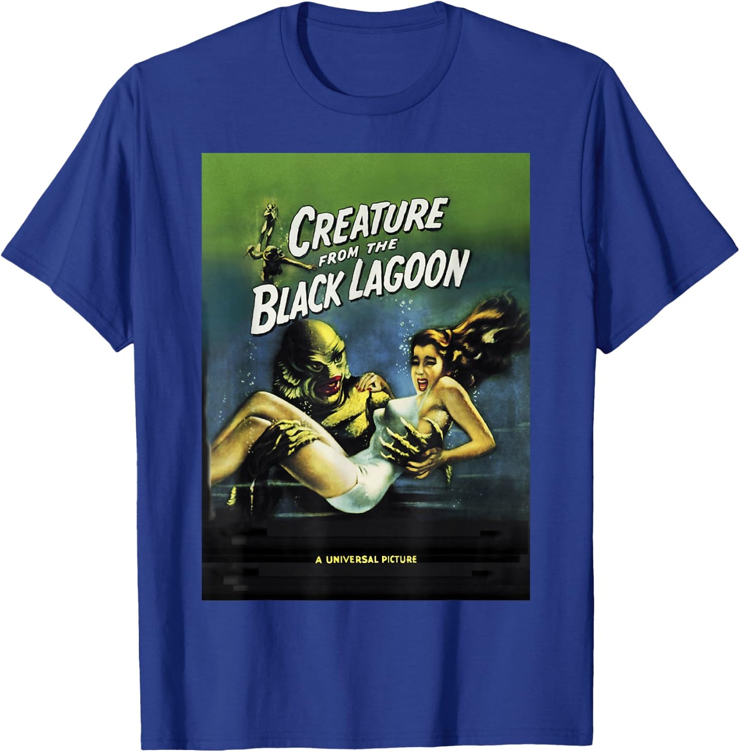 Universal Monsters Creature From The Black Lagoon Poster T-Shirt - T-Shirt | Royal