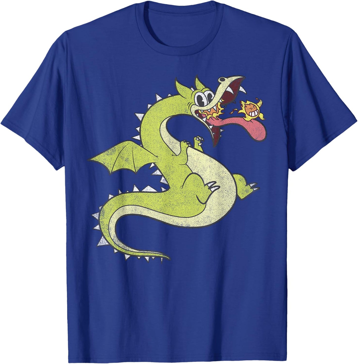 Cuphead Distressed Grim Matchstick T-Shirt - T-Shirt | Royal