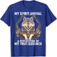 Wolf Spirit Animal Sacred Shaman Native American Clan T-Shirt - T-Shirt | Royal
