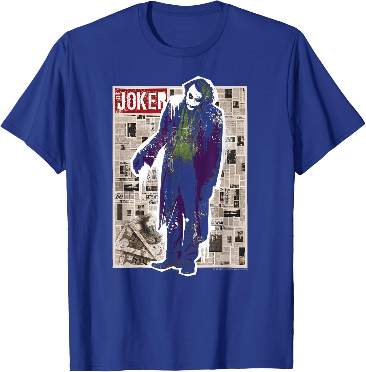Batman Dark Knight Joker Funny Pages T Shirt T-Shirt - T-Shirt | Royal