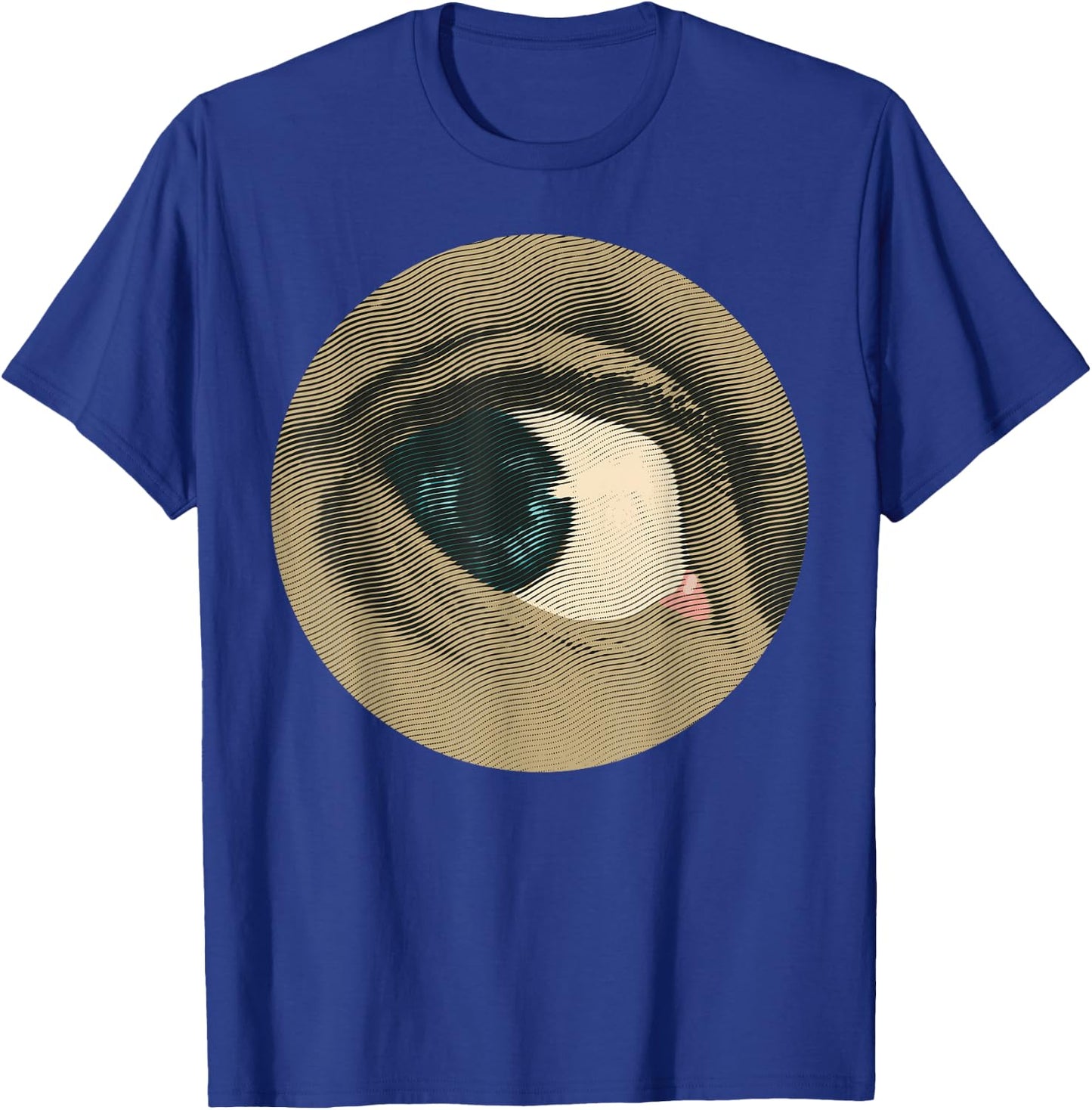 Halftone Eyeball - Vintage Eye Engraving T-Shirt - T-Shirt | Royal