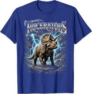 Triceratops Bootleg Vintage T-Shirt - T-Shirt | Royal