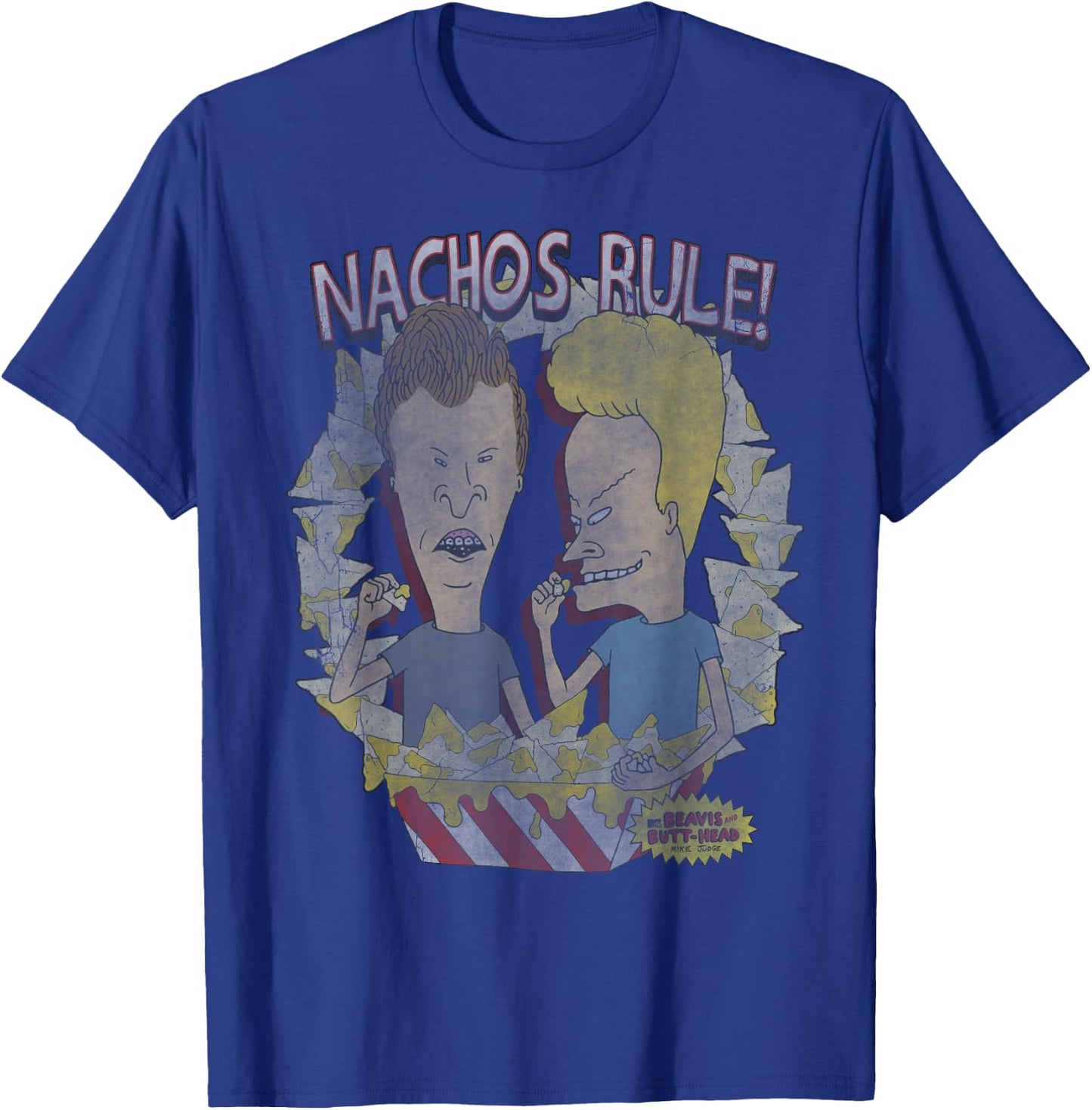 Beavis and Butt-Head Nachos Rule Chip Frame T-Shirt - T-Shirt | Royal