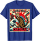 Guess What? Catzilla Cat Japanese Art Funny Cat Adventure Men Women Kids T-Shirt - T-Shirt | Royal