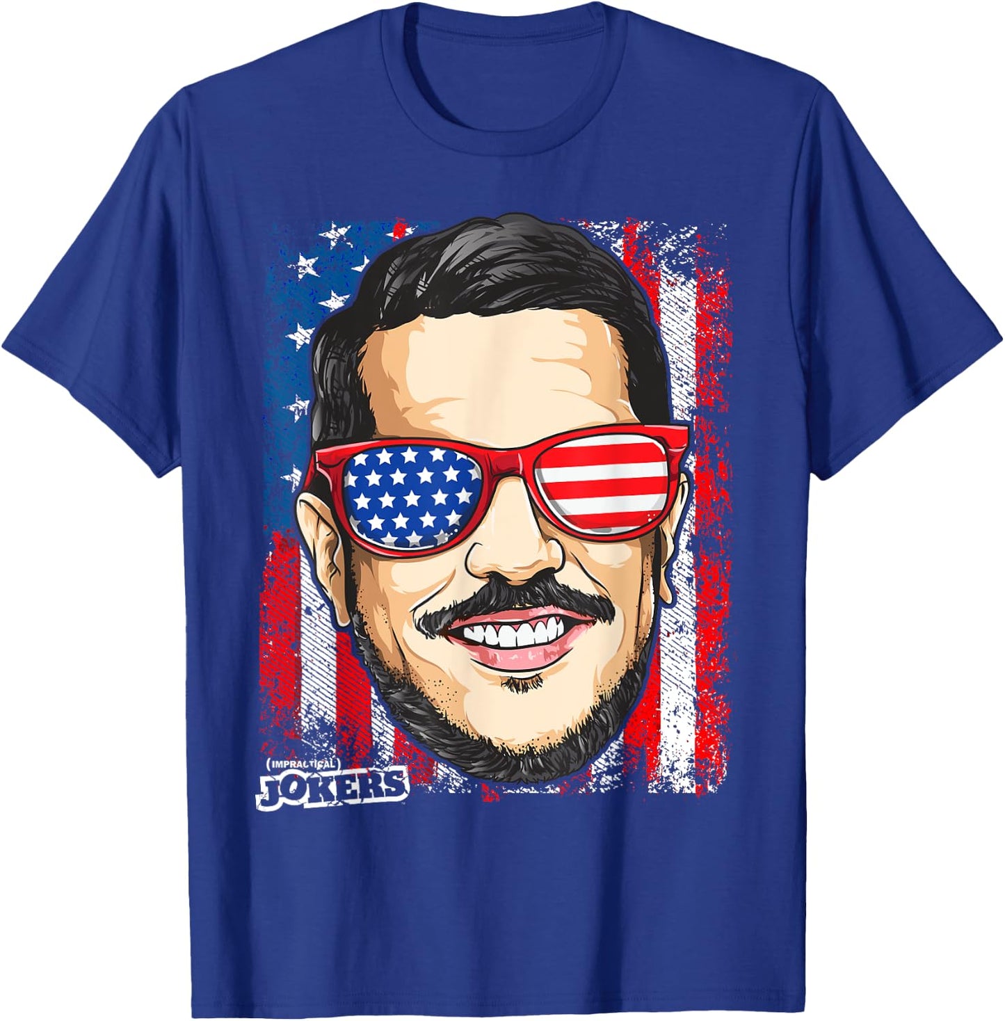 Impractical Jokers Patriotic Sal Hooded T-Shirt - T-Shirt | Royal