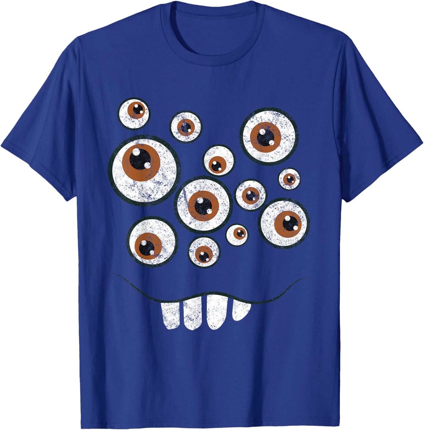 Funny Monster Face Halloween Costume Gift T-Shirt - T-Shirt | Royal