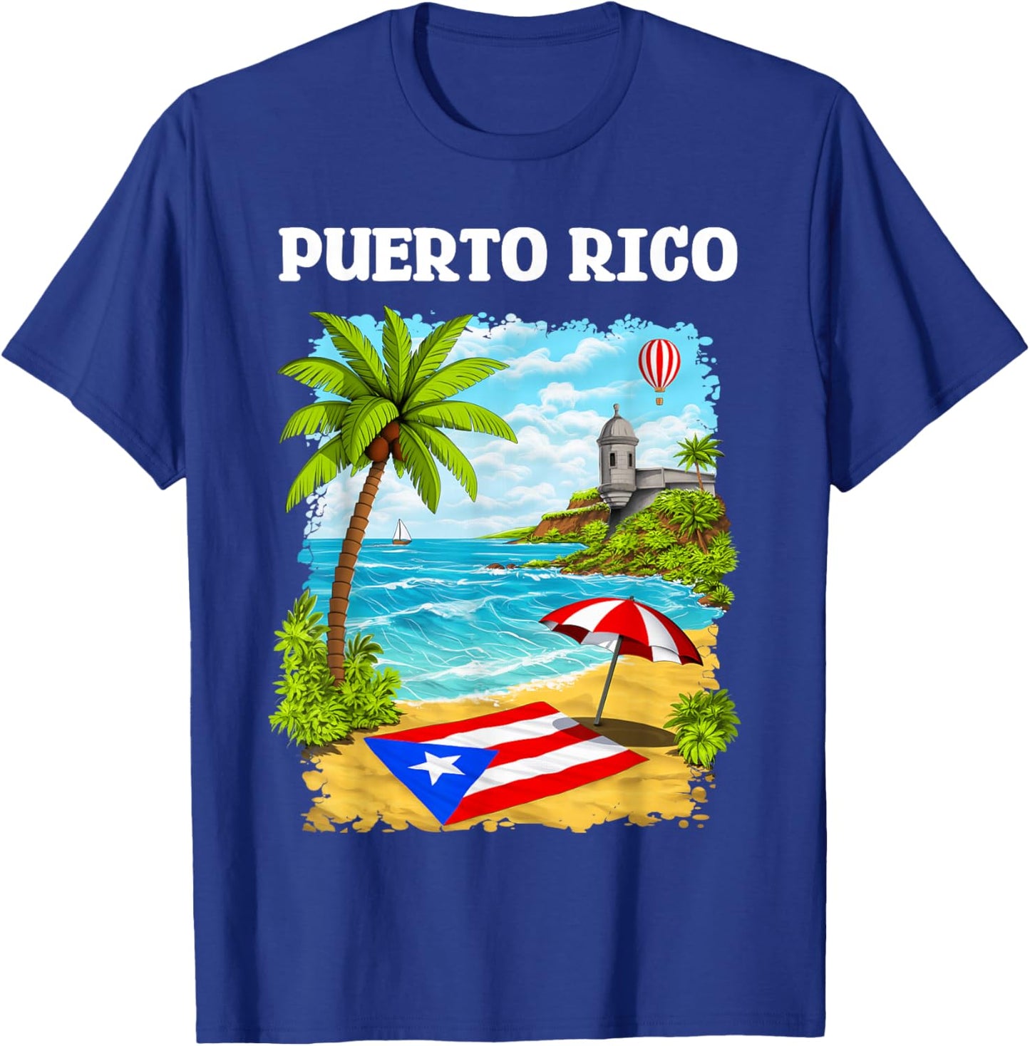 Puerto Rico Boricua Heritage Proud Puerto Rican Flag T-Shirt - T-Shirt | Royal