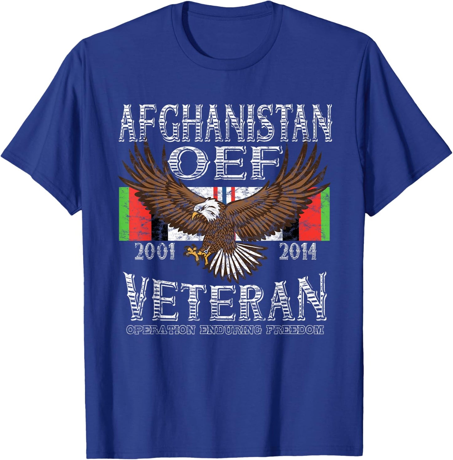 OEF Veteran Shirt- Afganistan Operation Enduring Freedom T-Shirt - T-Shirt | Royal