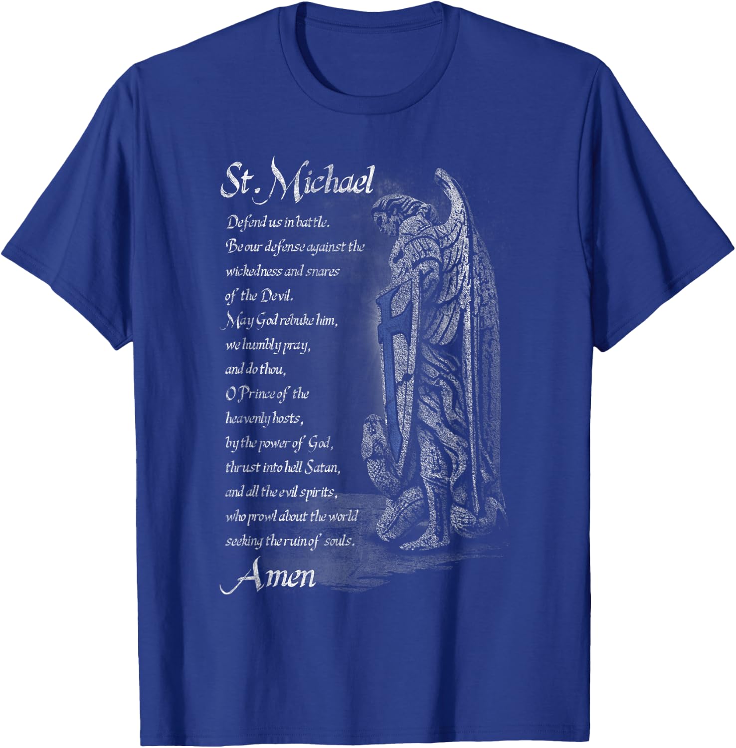 Thin Blue Line - St Michael T-Shirt - T-Shirt | Royal