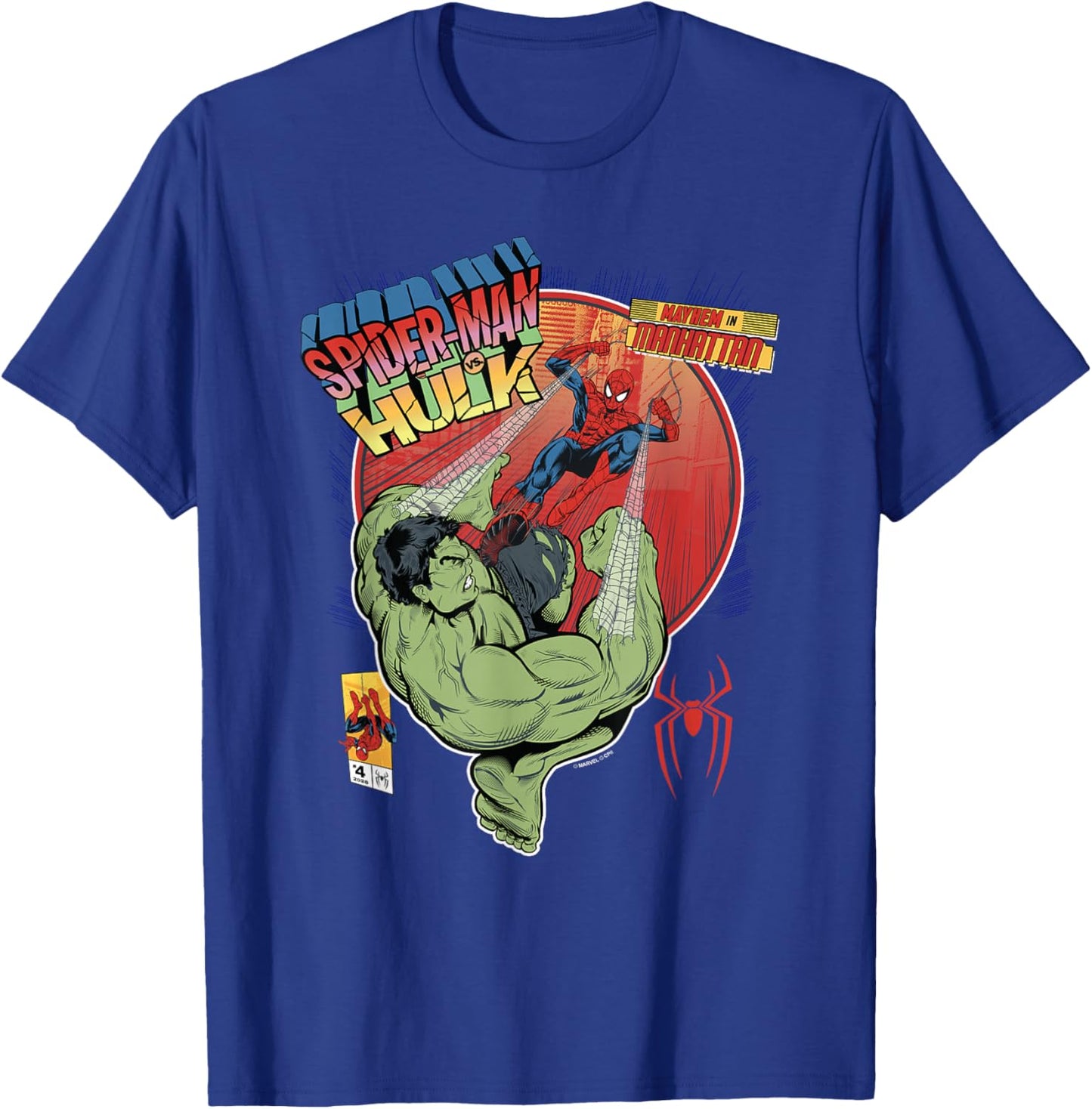 Marvel Spider-Man: New Day Hulk Mayhem in Manhattan T-Shirt - T-Shirt | Royal