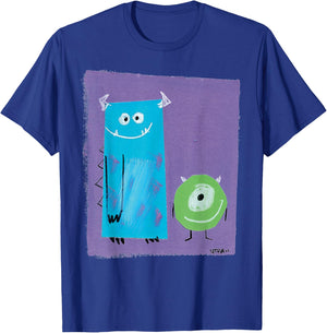 Disney Pixar Monsters University Sulley & Mike Fine Art Duo T-Shirt - T-Shirt | Royal