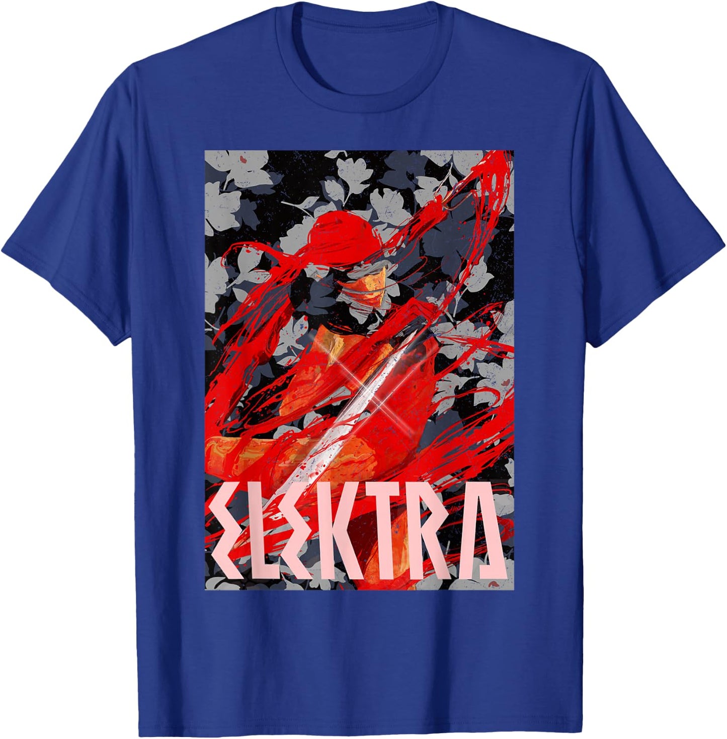 Marvel Elektra The Secret Floral Assassin Graphic T-Shirt - T-Shirt | Royal