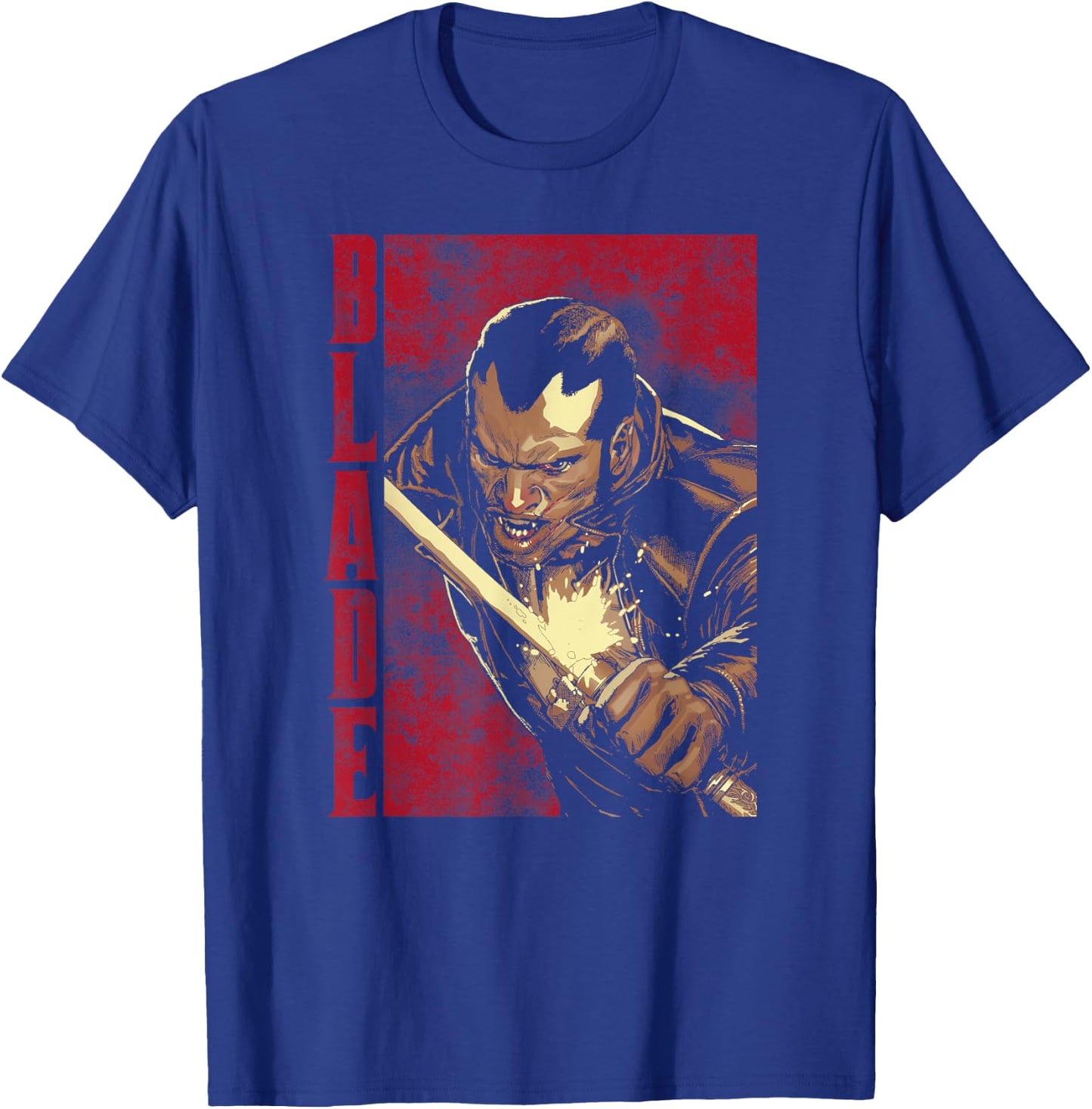 Marvel Blade Epic Sword Deflect Hit Or Miss Graphic T-Shirt - T-Shirt | Royal