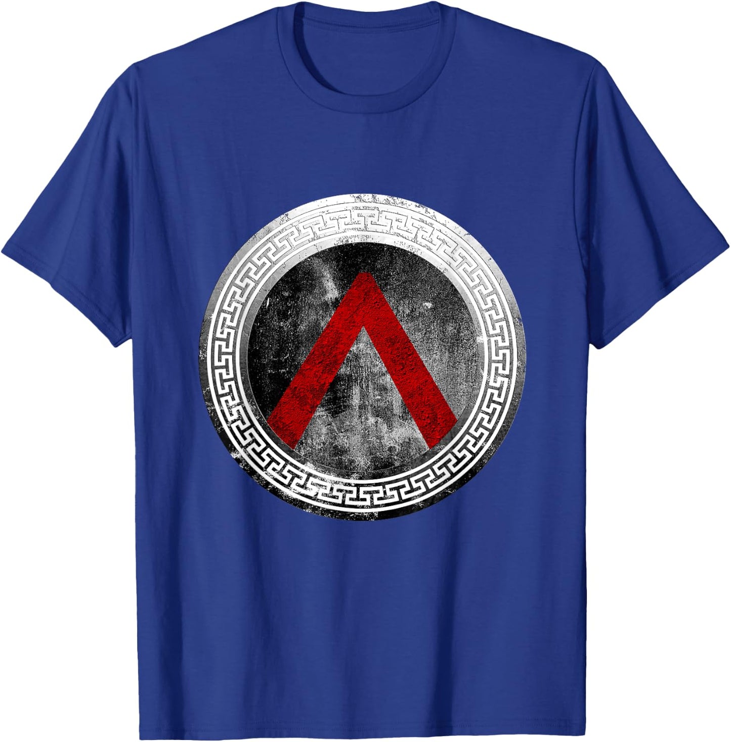 Spartan Warrior Lambda Shield Ancient Greek Vintage T-Shirt - T-Shirt | Royal