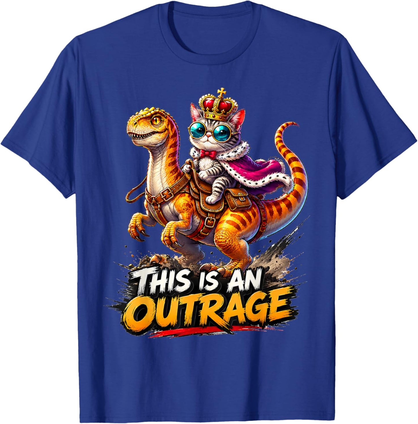 Princess Cat Donut Gold T-Shirt - T-Shirt | Royal