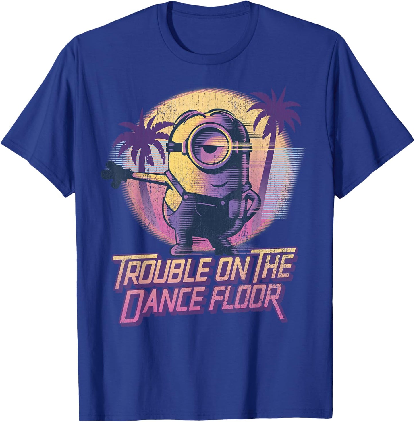Despicable Me Minions Tropical Dance Trouble Graphic T-Shirt - T-Shirt | Royal