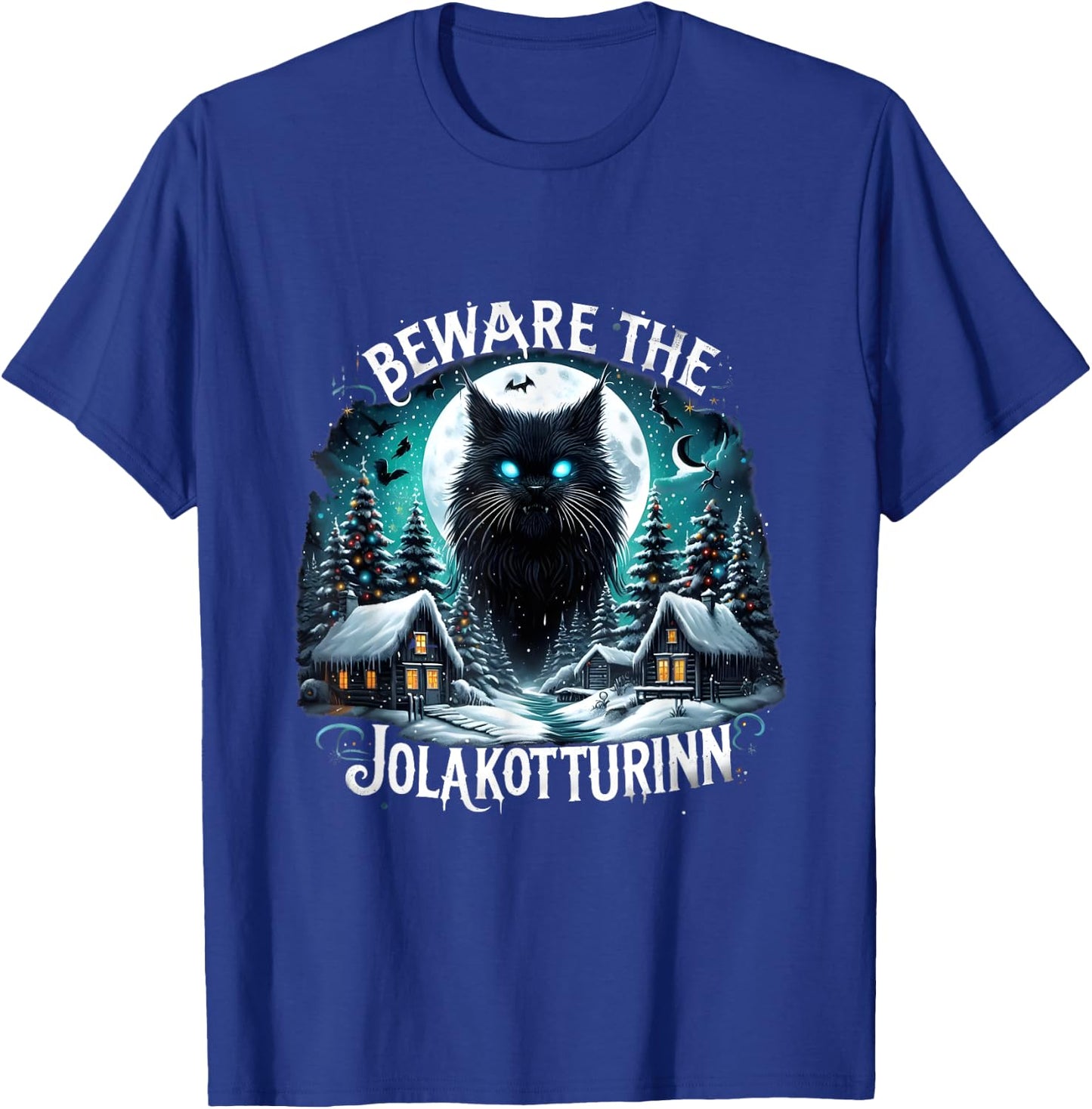 Beware The Jolakotturinn Yule Cat Icelandic Christmas Norse Women T-Shirt - T-Shirt | Royal